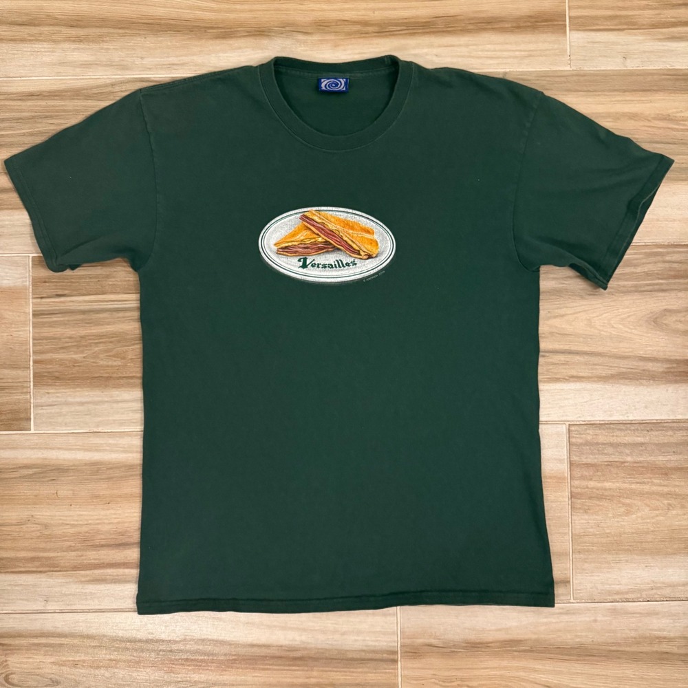 Andrew Versailles Cuban Sandwich T-Shirt Mens Large Green Miami Skate Tee